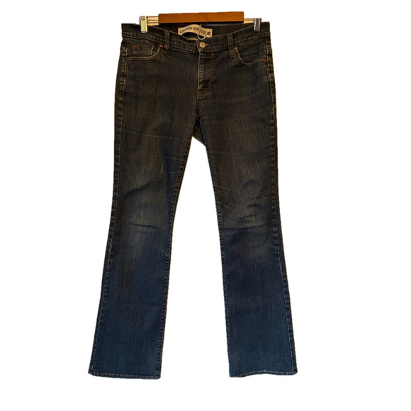 Gap Cowgirl Sexy Low Rise Boot Cut Medium Wash Stretch Denim Jeans Size 6 - Picture 1 of 9